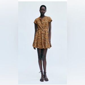 ZARA Leopard dress 100% cotton